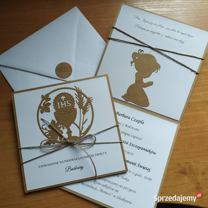 Zaproszenia na I Komunię Św Konin