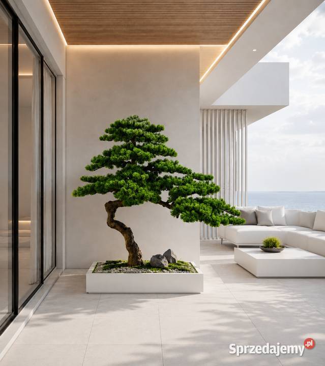 Sztuczne drzewko bonsai 115 x 130 nowoczesne Golkowice
