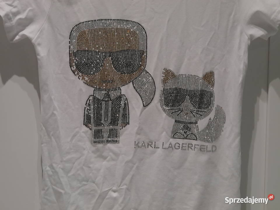 Karl Lagerfeld śliczna bluzeczka cyrkonie 36 S krótki Wrocław sprzedam