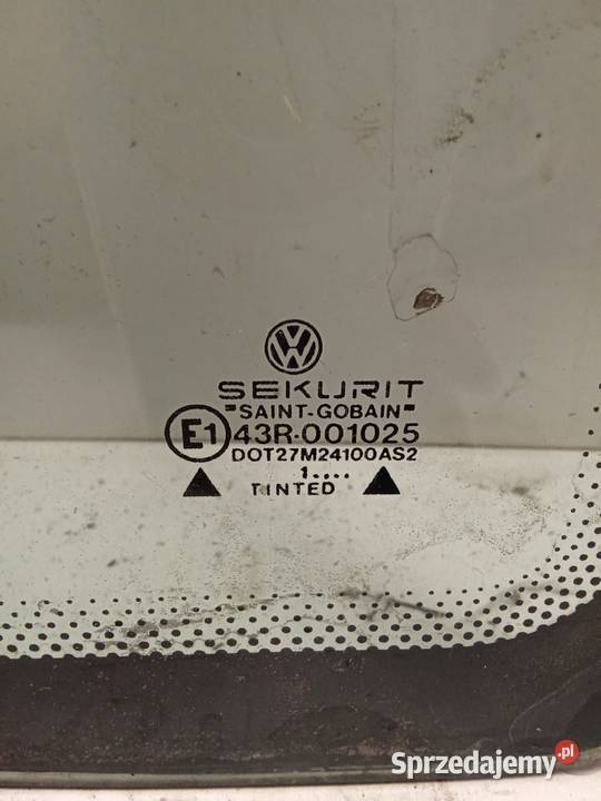 Szyba Boczna Prawa Tylna Volkswagen Transporter Bralin