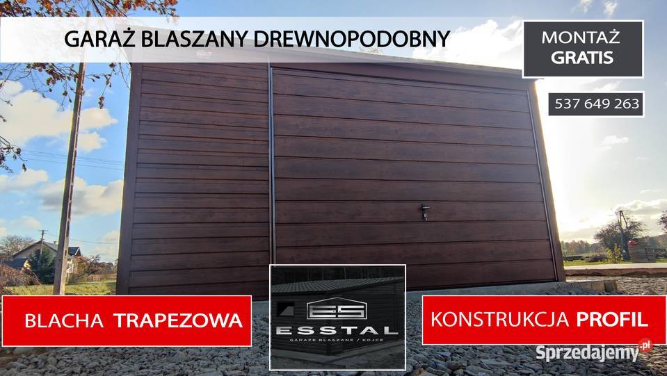 Garaż Blaszany ORZECH Garaż Drewnopodobny warmińsko-mazurskie Działdowo