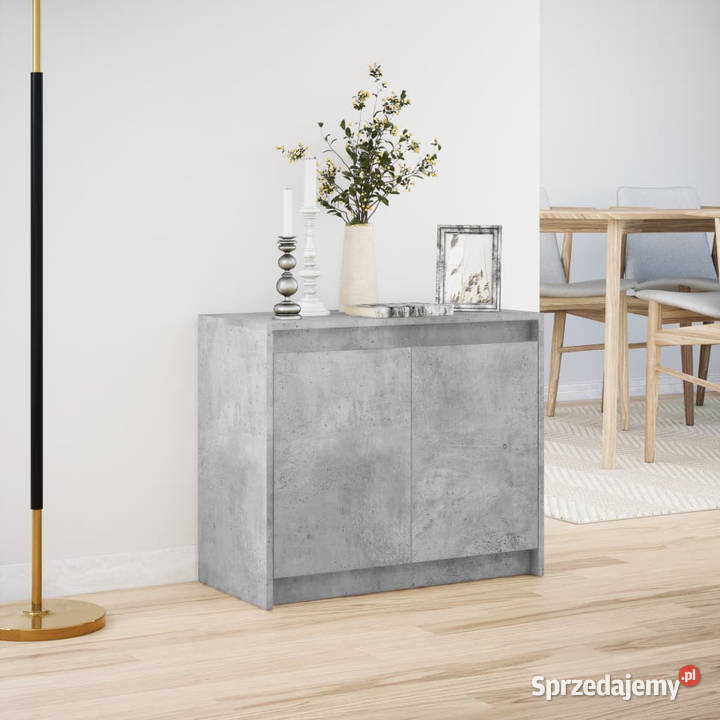 Szafka z LED szarość betonu 72x34x61 WM852176 mazowieckie Warszawa sprzedam