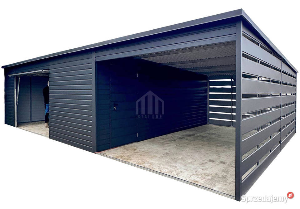 Garaż blaszany 6x6 wiata 3x6m brama uchylna Szczecin