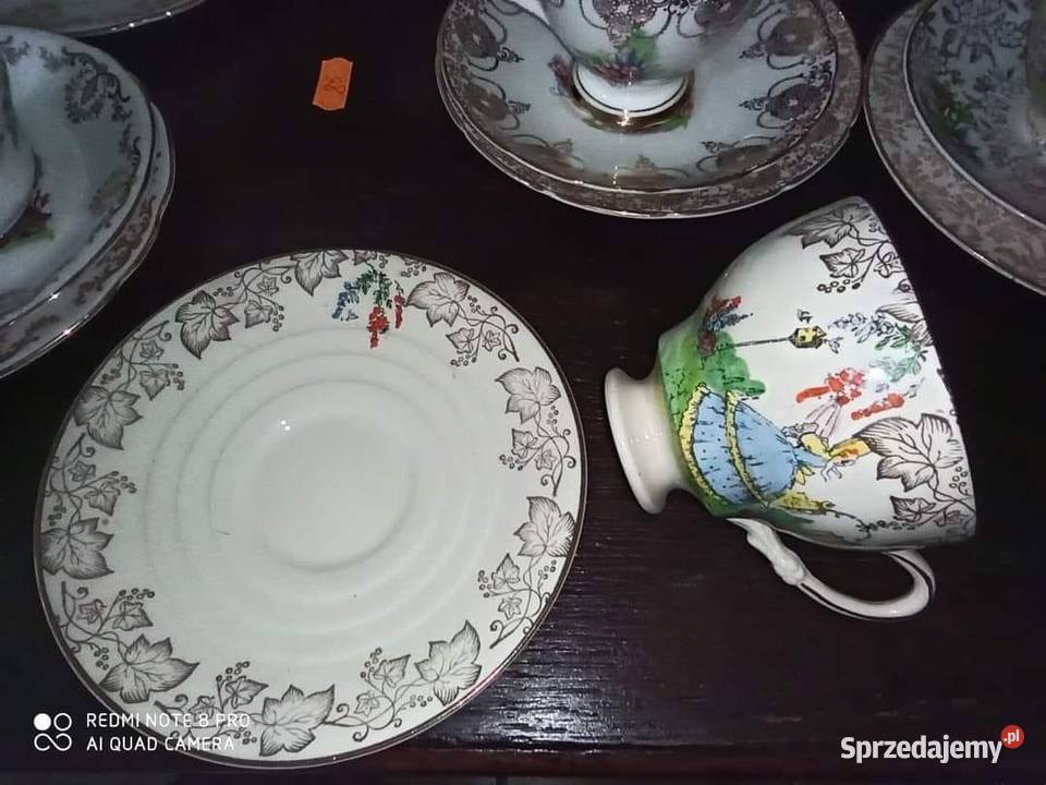 Filiżanka z Damą w ogrodzie Syg Empire England pomorskie Gdańsk