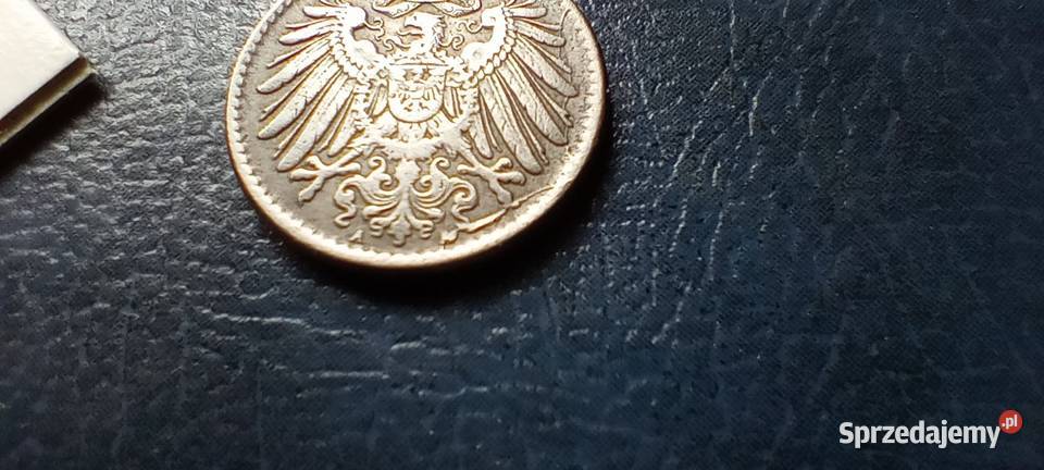 Stare monety 5 fenig 1921 Niemcy destrukt Lesko