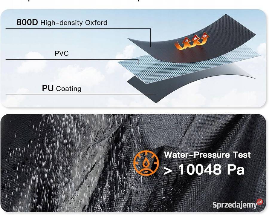 Pokrowiec na rower Faireach 2 rowery czarny Myszyniec