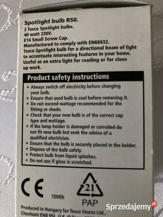 Żarówka Grzybek Lustrzana Zwierciadlana Czerwionka-Leszczyny