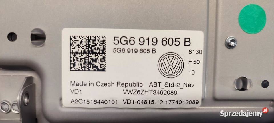 VW TIGUAN II EKRAN WYŚWIETLACZ NAWIGACJI