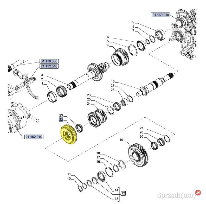 Synchronizator skrzyni biegów Case Holland Steyr Białystok
