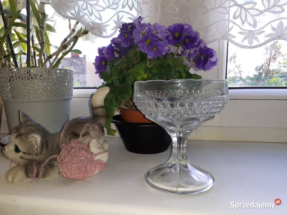 Pucharek cukiernica kwiatek Ząbkowice PRL Sosnowiec sprzedam