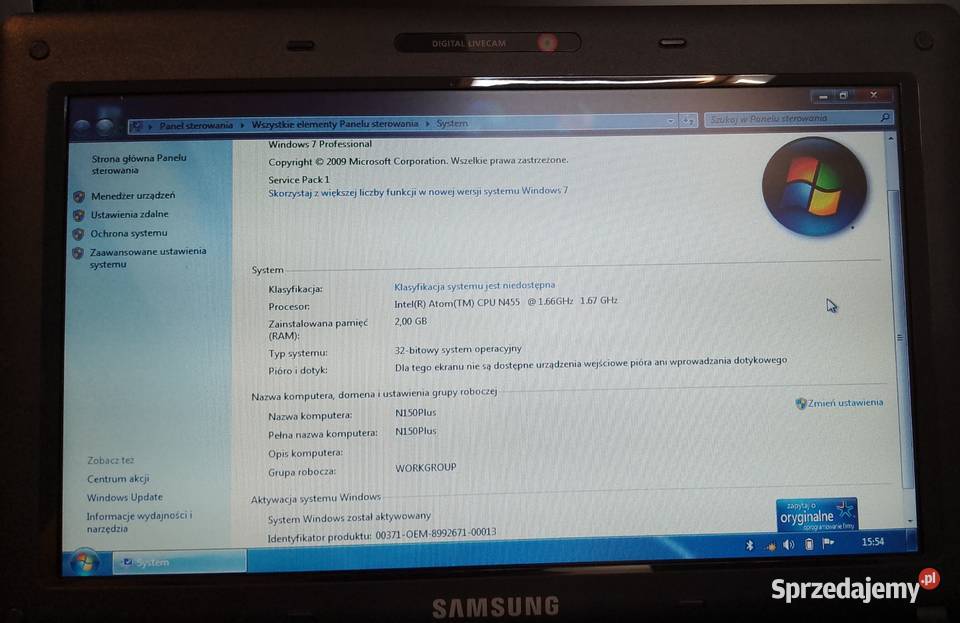 netbook Samsung N150 Plus 2GB 2x 166Ghz Olsztyn