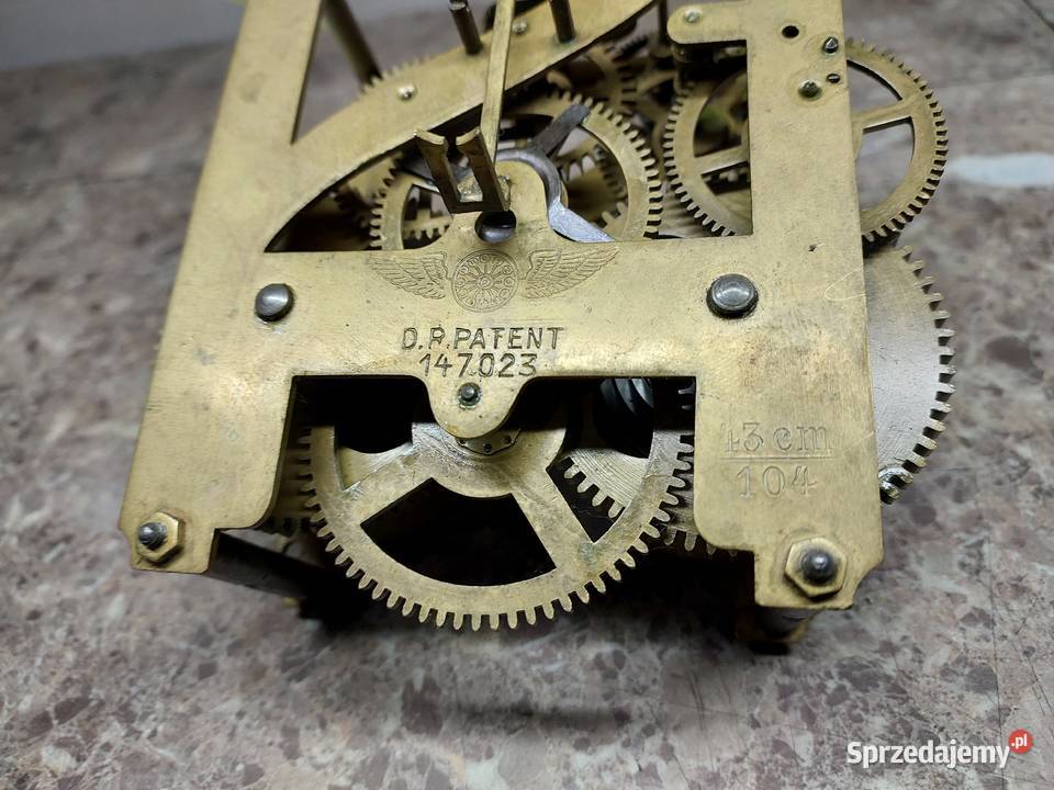 M156 Mechanizm starego zegara ściennego Kienzle Tczew