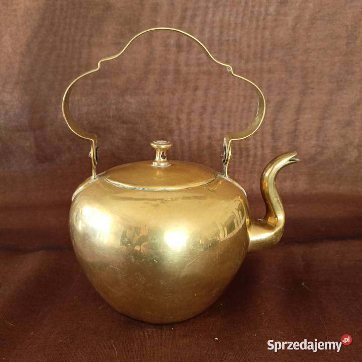 Czajnik dzbanek mosiądz Mikołów