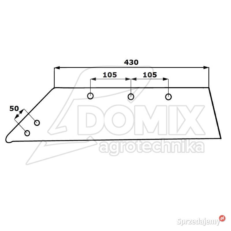 Lemiesz Lemken M24 pod dłuto 3334056 3334057