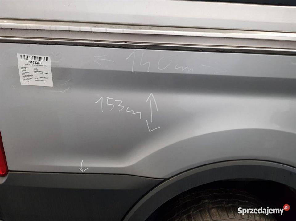 ĆWIARTKA BŁOTNIK PRAWY TYŁ FORD TRANSIT MK8 2018 Lipno