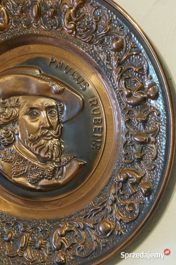 Talerz Miedziany Na Ścianę Paulus Rubens Retro Rękodzieło Bogusławice sprzedam