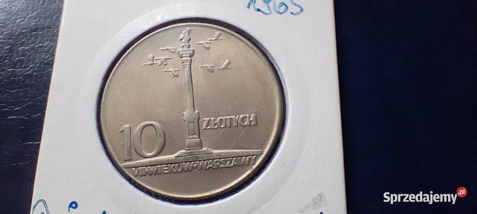Stare monety 10 złotych 1965 Kolumna Polska 1 Lesko