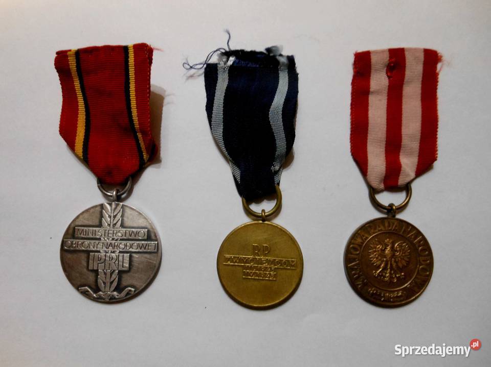 Trzy polskie medale warmińsko-mazurskie Bartoszyce sprzedam