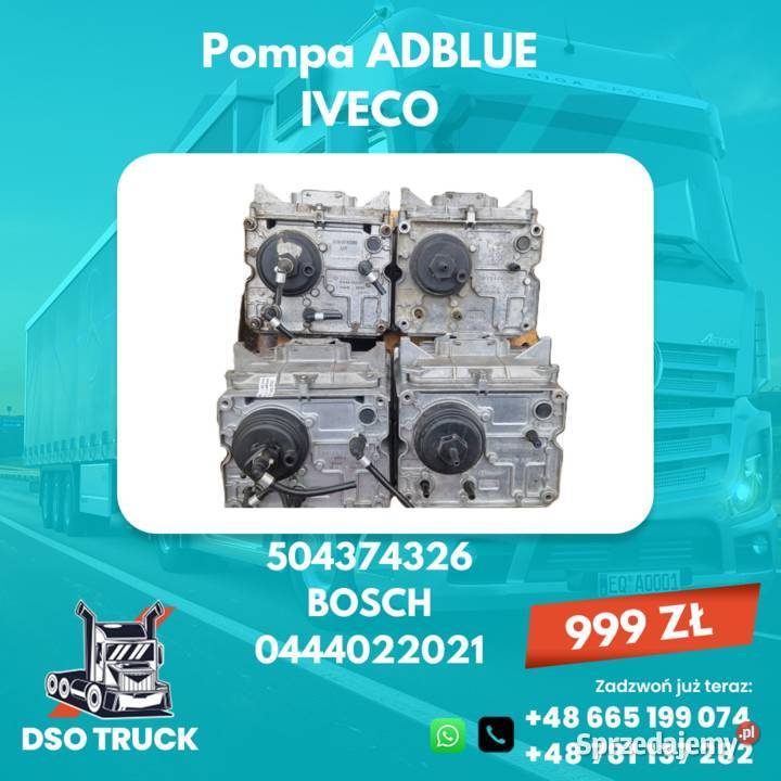 504374326 BOSCH 0444022021 Pompa ADBLUE IVECO Zawichost