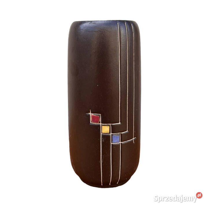 Ceramiczny wazon VEB Haldensleben Niemcy lata 70 Warszawa