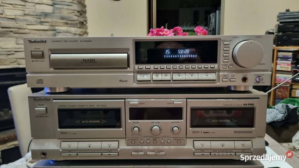 Wieża amplituner Technics SAGX230 magnetofon Warta