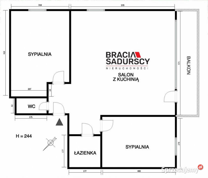 Mieszkanie 661m2 3 pokojowe Kraków małopolskie