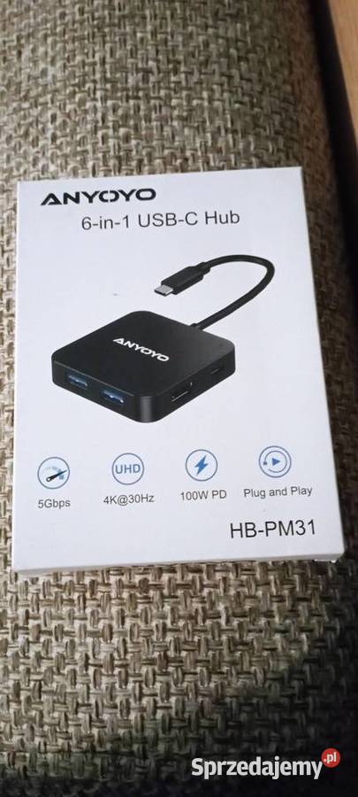 Anyoyo USB C Hub 6w1 adapter mazowieckie Warszawa