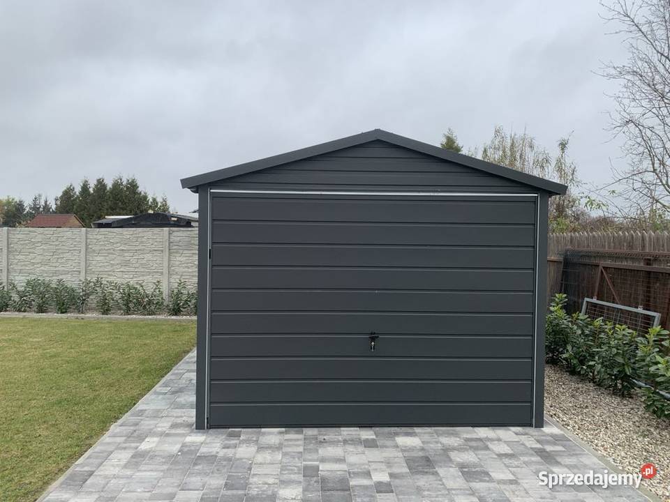 Garaż blaszany 3x5 WZMOCNIONY PROFILAMI W OCYNKU