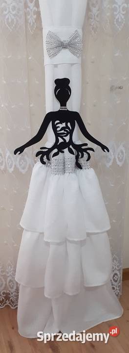 Zasłony z falbanami biały Mława