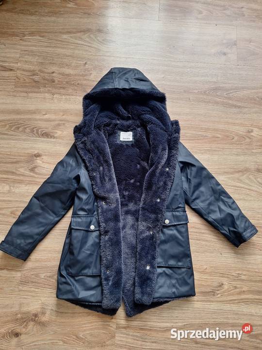 Zara Kids gumowa parka futerko zimowe ciepłe 10 Kraków