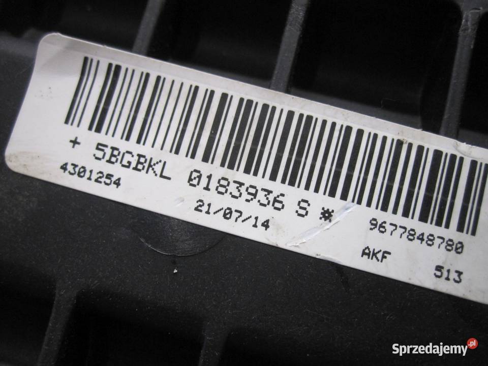 Peugeot 308 AIRBAG Poduszka powietrzna pasażera