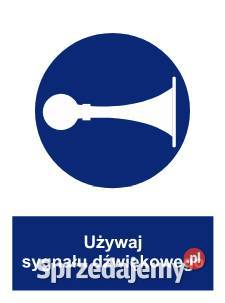 Naklejka BHP Używaj sygnału dźwiękowego GL055 Kamionna