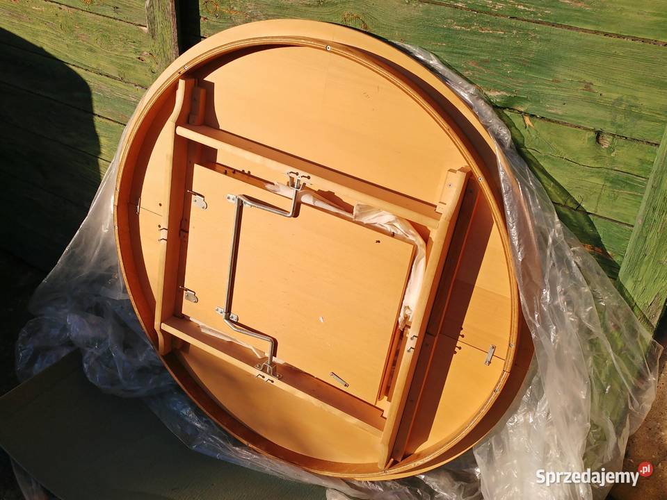 Stół okrągły rozsuwany drewniany Wrocław