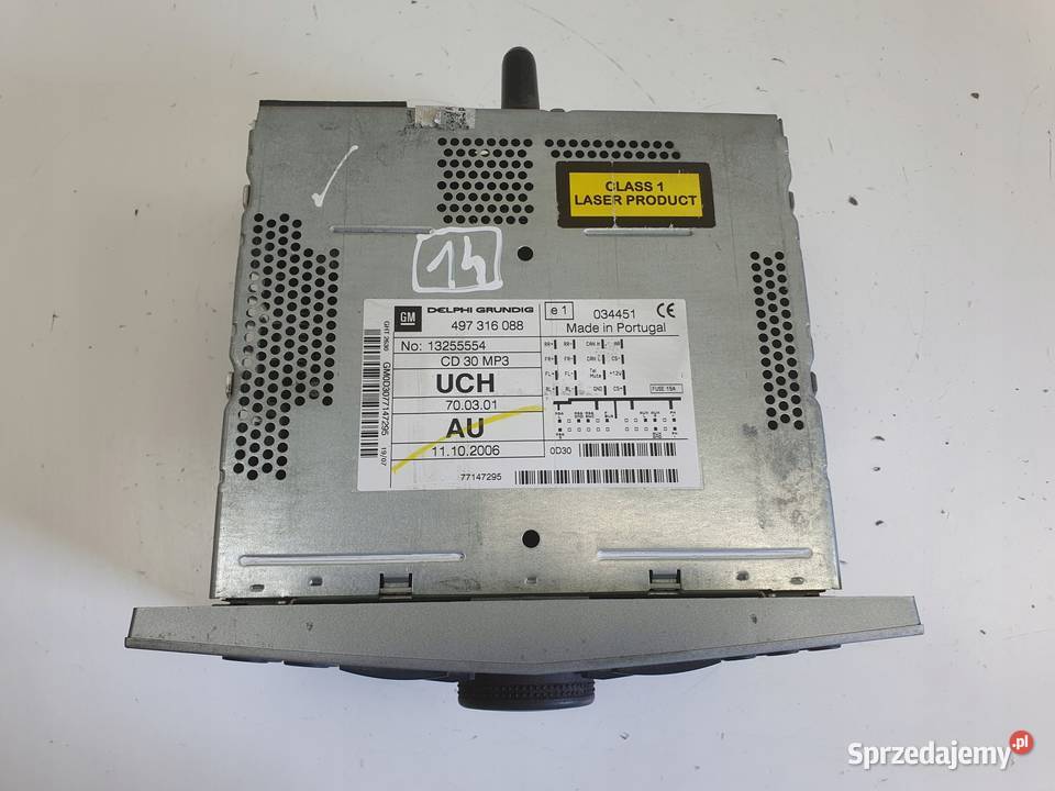 Opel Zafira B Astra H RADIOODTWATRZACZ CD MP3 Rudka
