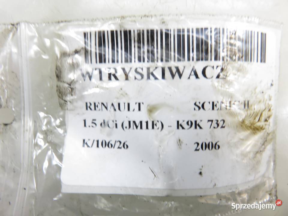 WTRYSKIWACZ RENAULT SCENIC II 15 dCi 8200380253 małopolskie