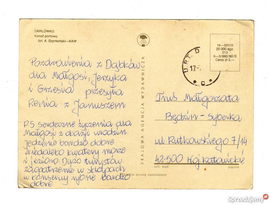 DARŁÓWKO POCZTÓWKA Krynki