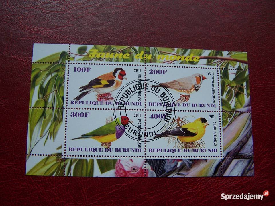 Burundii 2011 CTO Fauna Ptaki Afryki Tychy