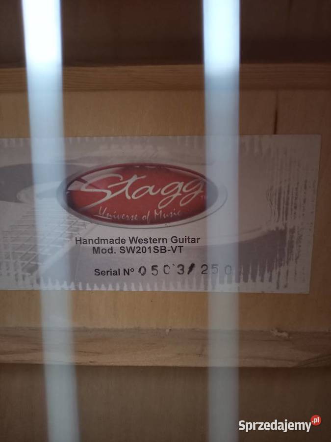 Gitara elektroakustyczna Stagg SW201SBVT stały sprzedam