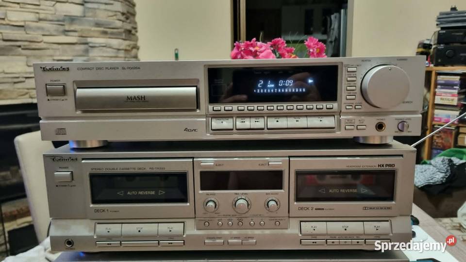 Wieża amplituner Technics SAGX230 magnetofon Warta