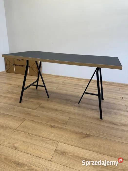 Nowe biurko stół IKEA LINNMON grafitowe czarne Łódź sprzedam