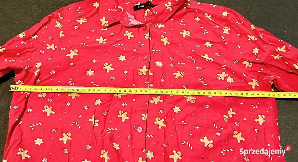 Czerwona koszula w pierniki sprzedam