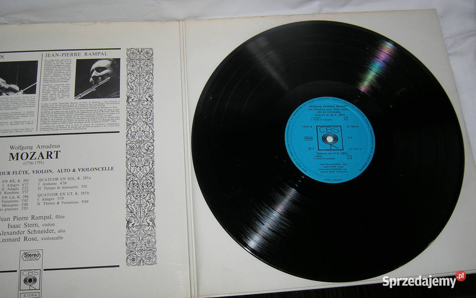 płyta winylowa vintage Mozart MD Bartków