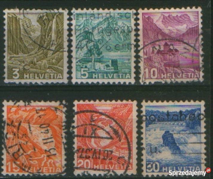 Zn Szwajcaria Mi 297 301 3 kas 1936 Antyki, Sztuka, Kolekcje Gliwice