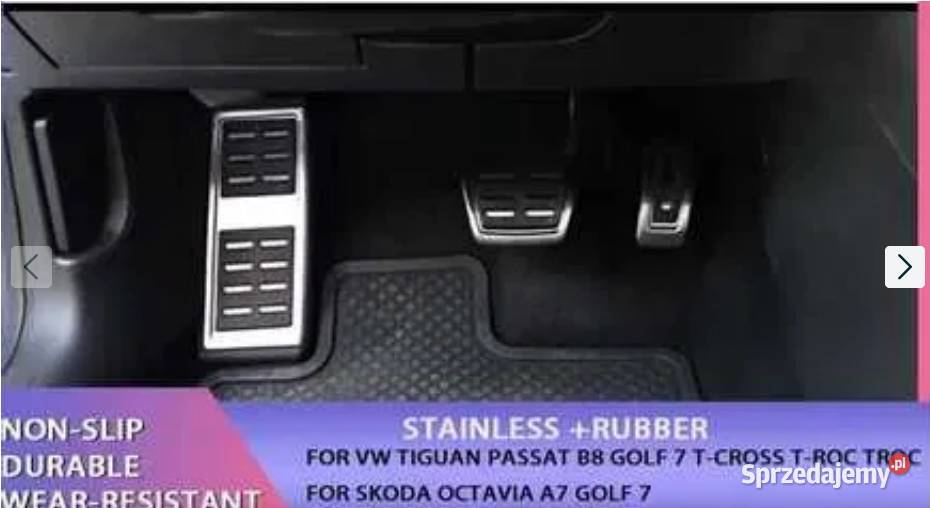 Nakładki na pedały VW Golf 78 GTi MK7 Passat B8 łódzkie