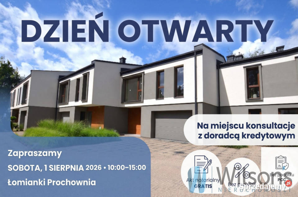 Dom szeregowy Łomianki 14562m2 Domy