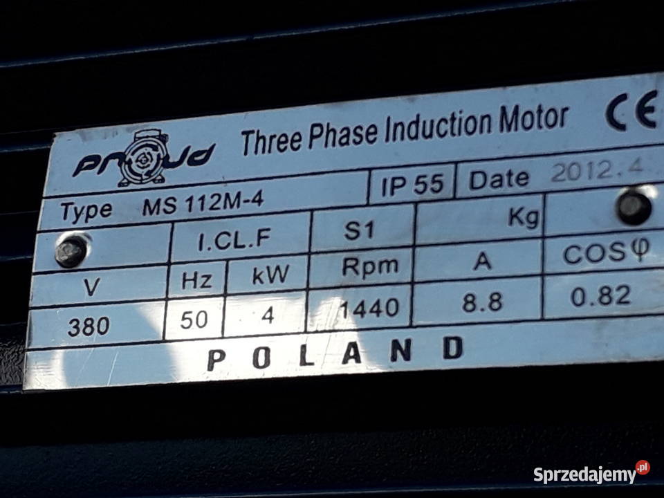 Silnik Elektryczny 3 fazowy 4 KW nowy Jarosław