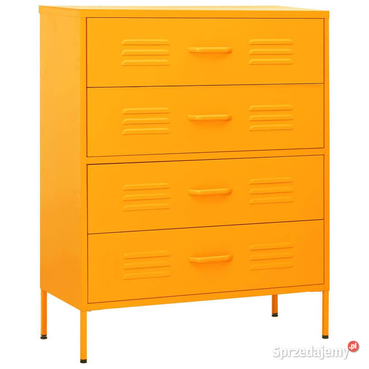 Szafka z szufladami musztardowa 80x35x1015