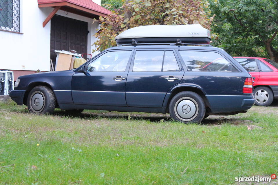 MB W124 E klasa z 1991 r automat Benzyna mały granatowy Warszawa sprzedam