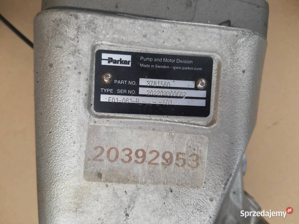 VOLVO POMPA TŁOCZKOWA PARKER 3781560 3781540 Trzciel