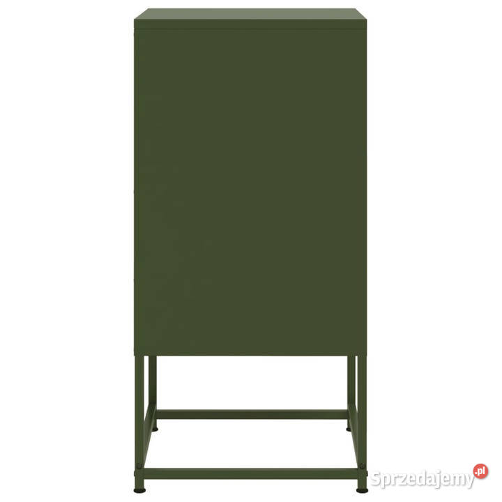 Szafka nocna oliwkowa zieleń 36x39x78 stal